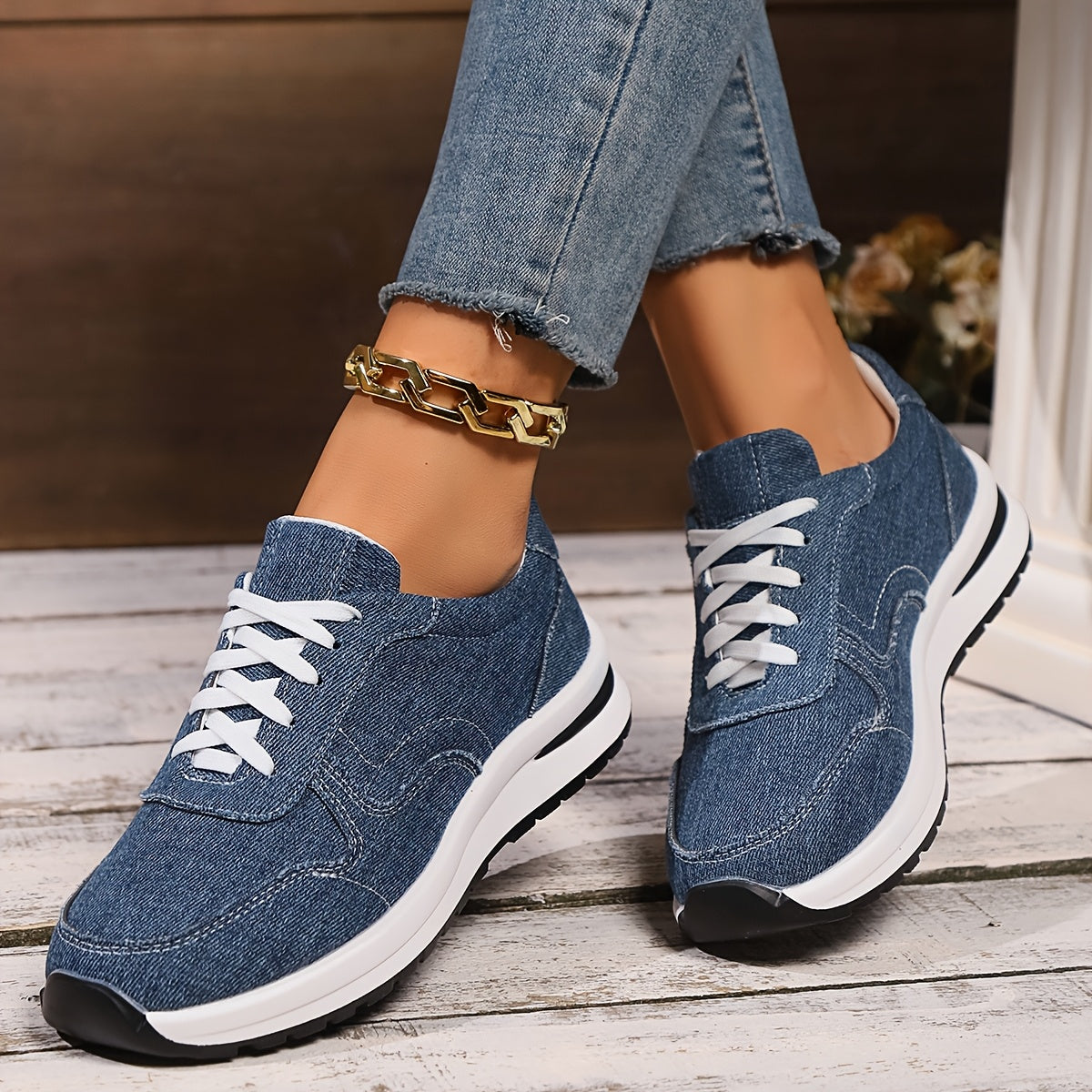 IZZY - Baskets orthopédiques en denim