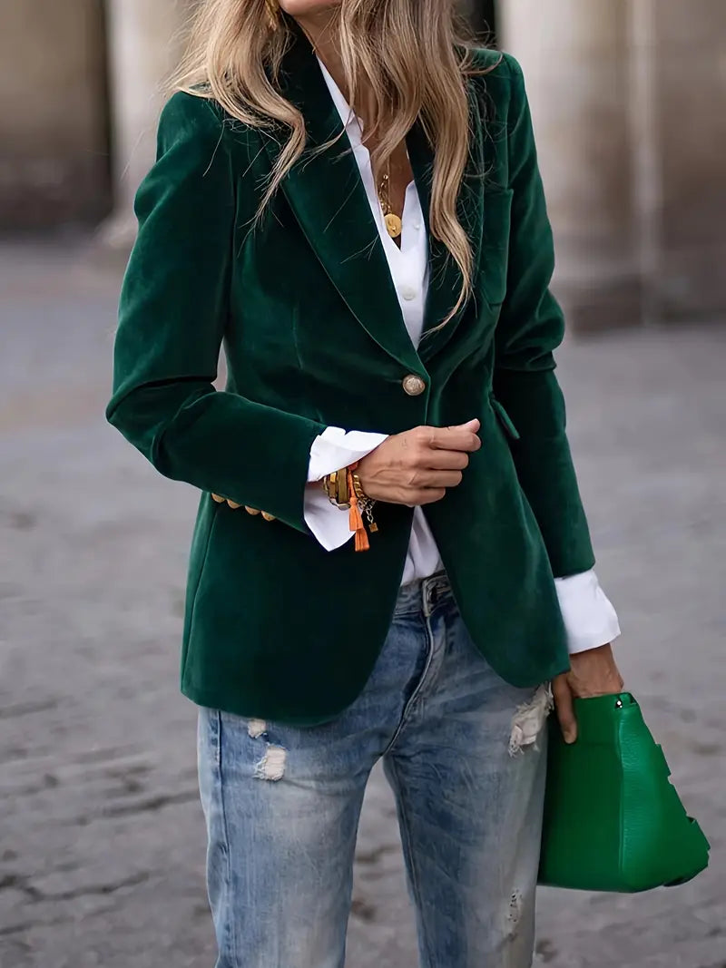 JULISSA - Elegante Velourjacke