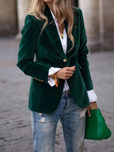 JULISSA - Elegante Velourjacke