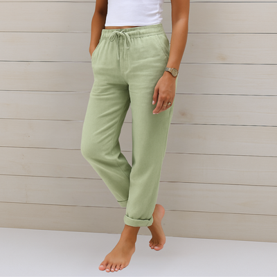 MAYLORA - Premium atmungsaktive Leinen-Stretchhose