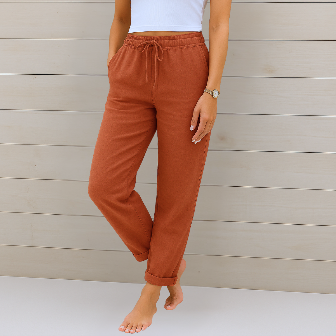 MAYLORA - Premium atmungsaktive Leinen-Stretchhose
