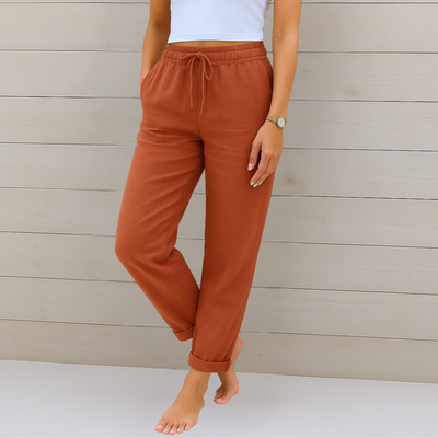 MAYLORA - Premium atmungsaktive Leinen-Stretchhose
