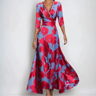 EMILY - Luxuriöses Blumenmaxikleid