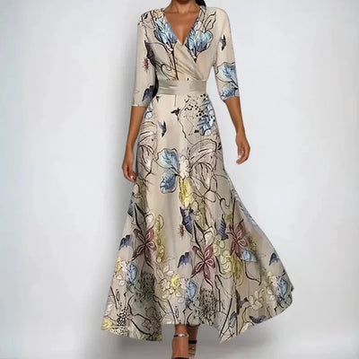 EMILY - Luxuriöses Blumenmaxikleid