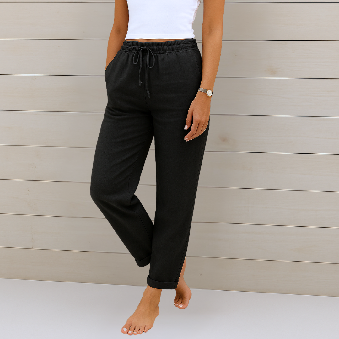 MAYLORA - Premium atmungsaktive Leinen-Stretchhose