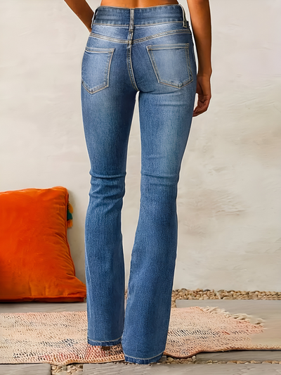 ISABEL - Hochtaillierte Schlagjeans