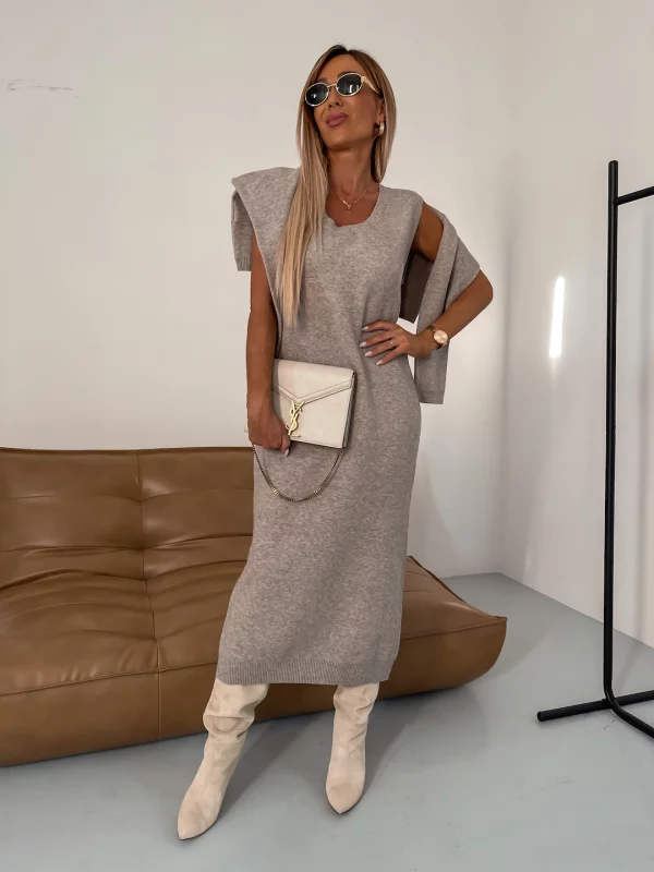 KATHLEEN - Turtleneck Zwei-Teile Winter Strickset