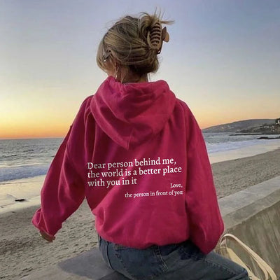 FEMMEHAUS DEAR PERSON BEHIND ME HOODIE