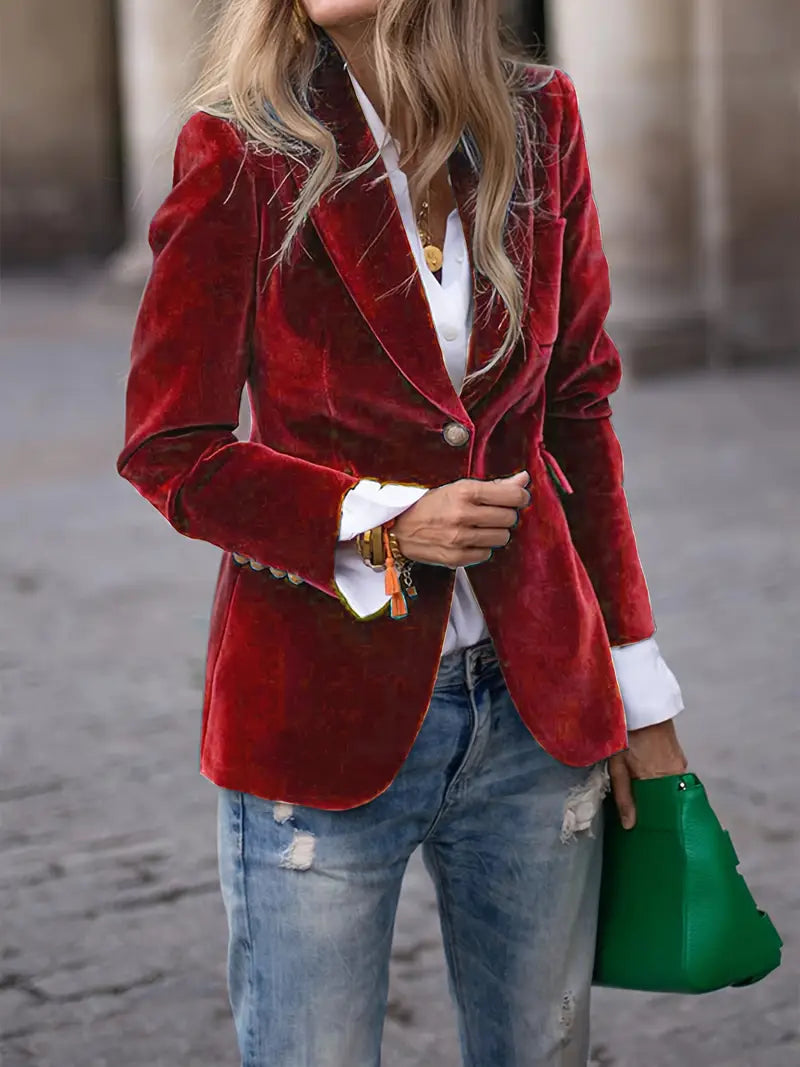 JULISSA - Elegante Velourjacke
