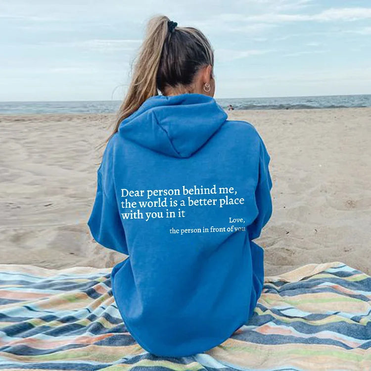 FEMMEHAUS DEAR PERSON BEHIND ME HOODIE