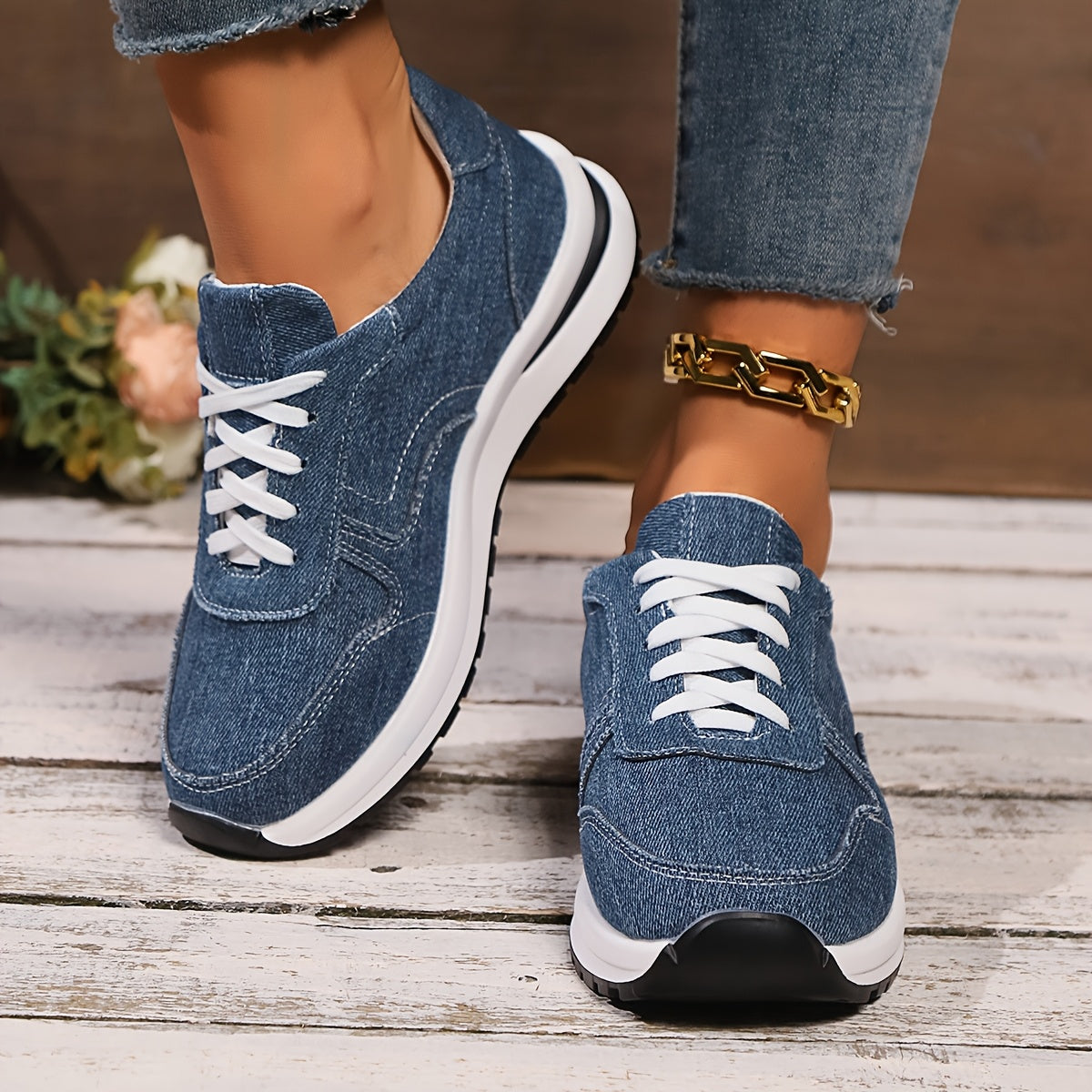 IZZY - Baskets orthopédiques en denim
