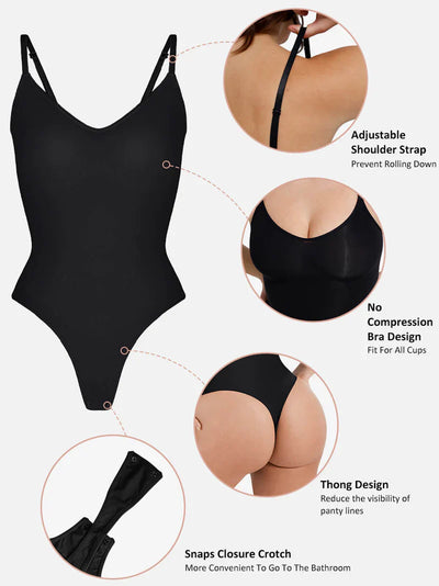 FEMMEHAUS - Skulptierender gepolsterter BH-String-Bodysuit