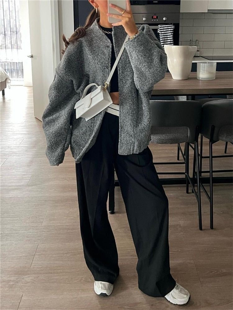 INES - Oversized Bomberjacke