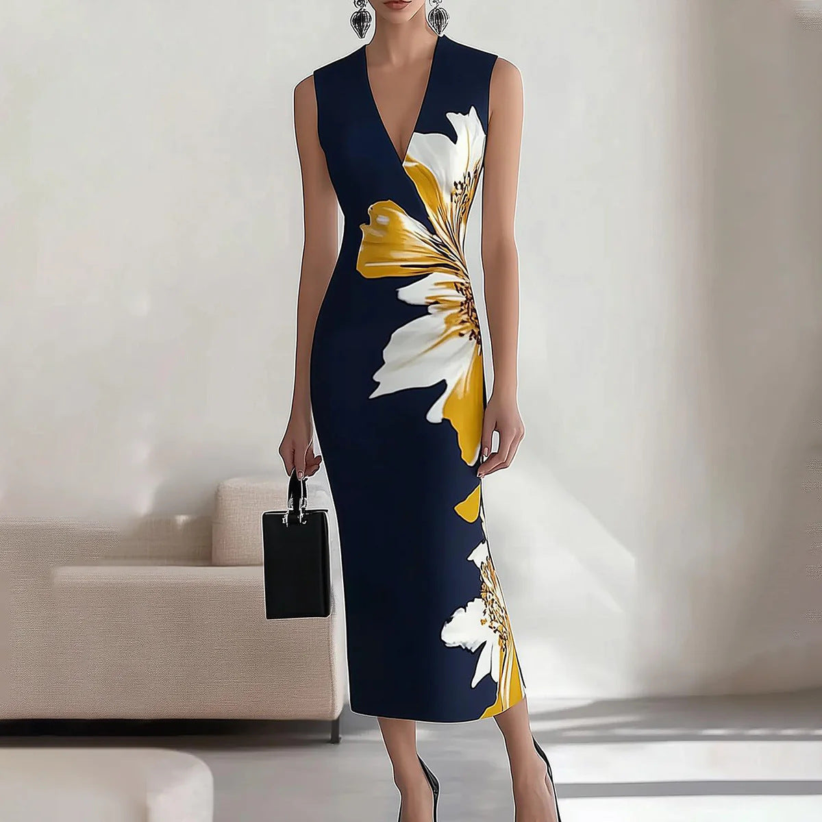 LOTTE - Elegantes Blumen-Midi-Kleid