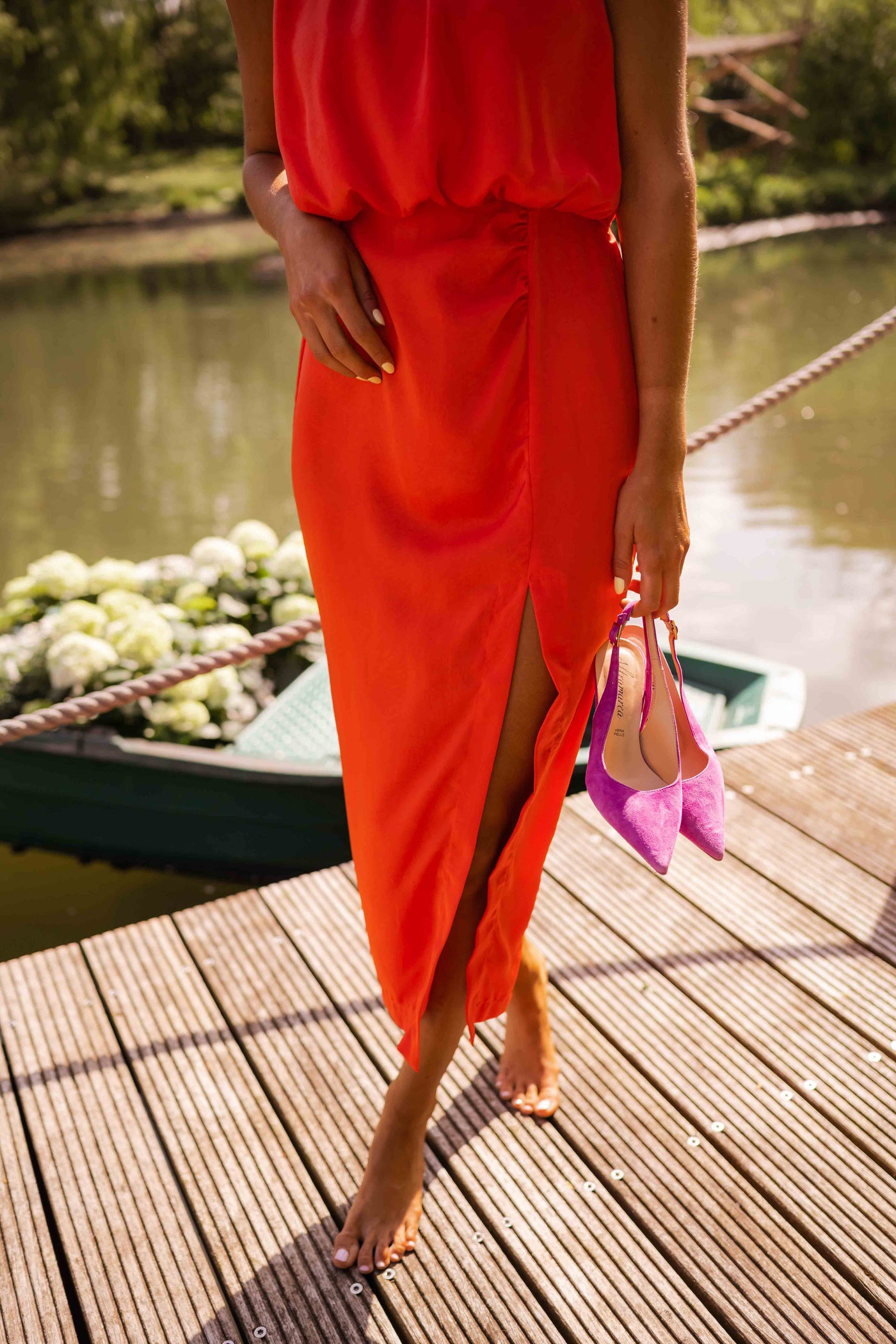 LEIA - Sommer Midi Kleid – Luftige Eleganz mit Klasse