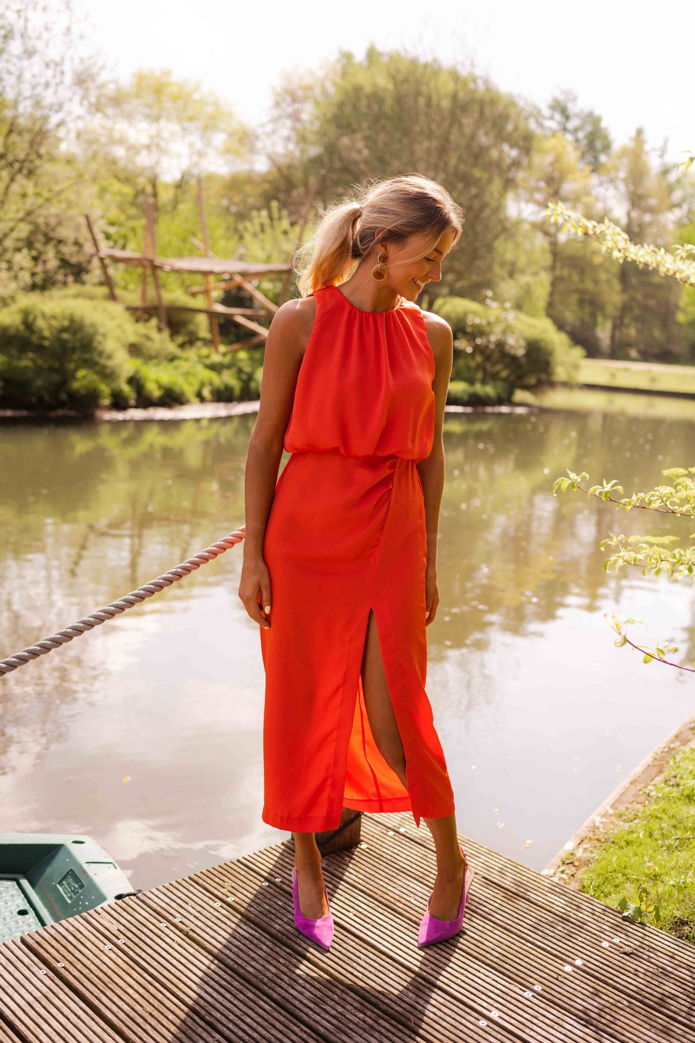 LEIA - Sommer Midi Kleid – Luftige Eleganz mit Klasse