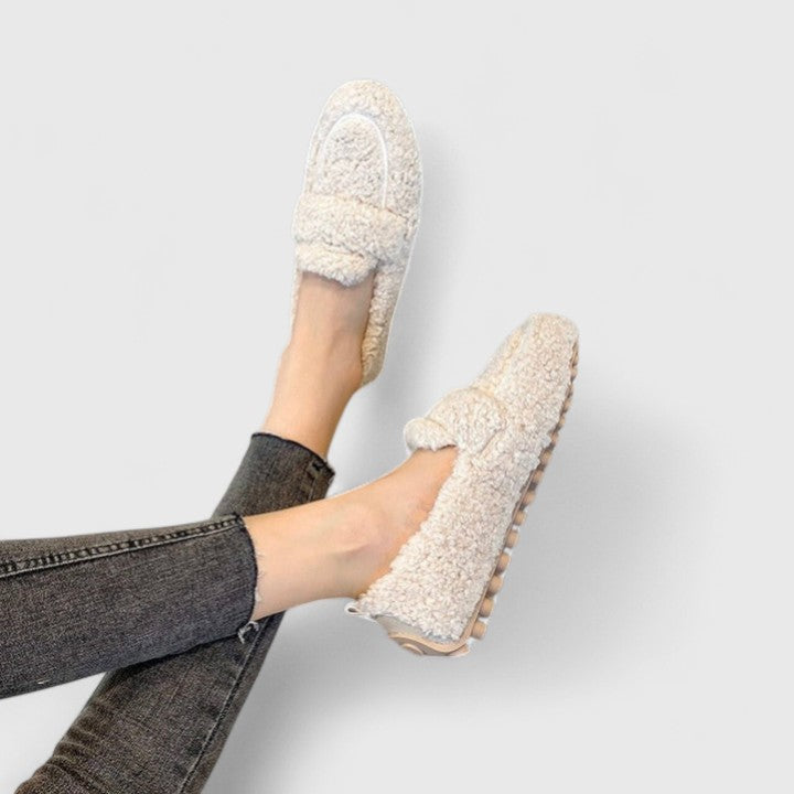 ELODIE - Luxe Lammwolle Pantoffeln Warm & Antirutsch