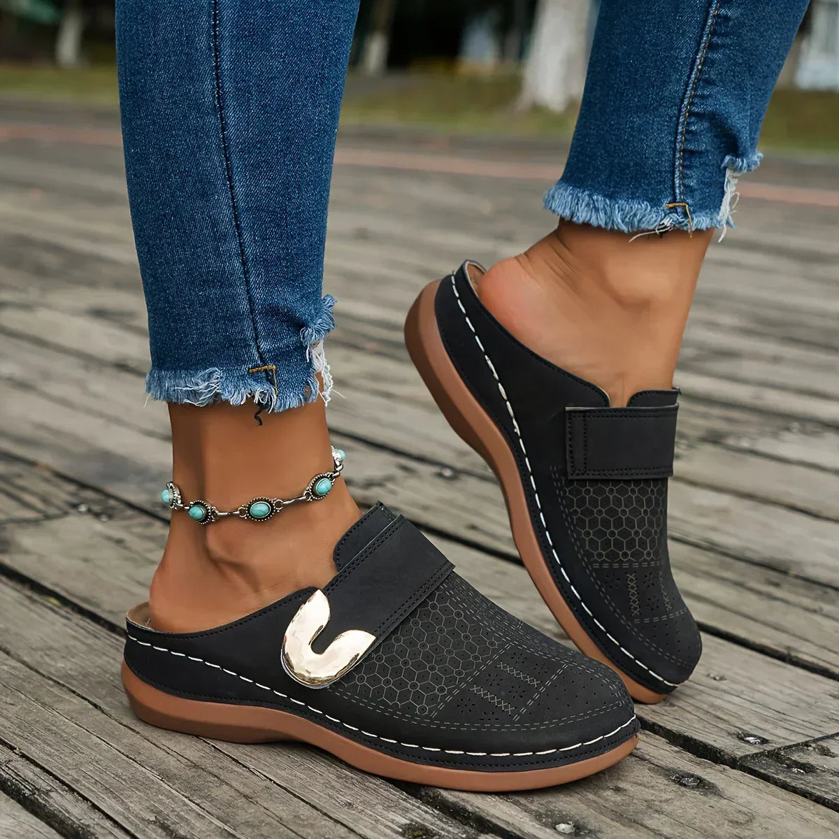 LANI - Schicke Stützende Keilsandalen
