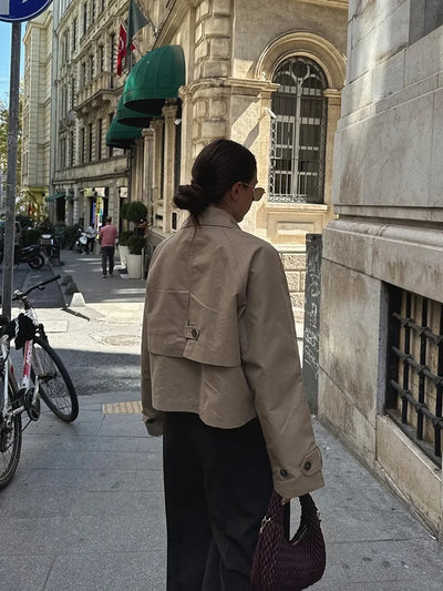 ILSE - Damen Trenchcoat Kurzjacke