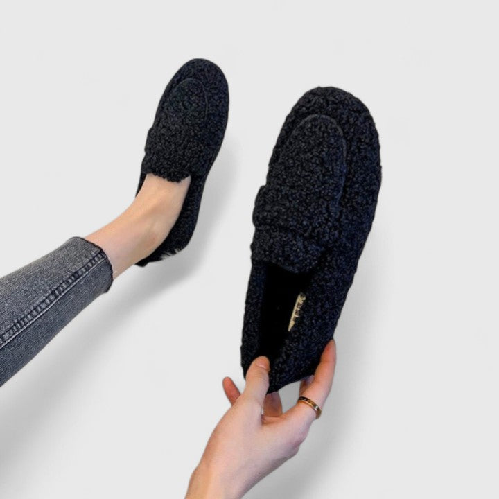 ELODIE - Luxe Lammwolle Pantoffeln Warm & Antirutsch