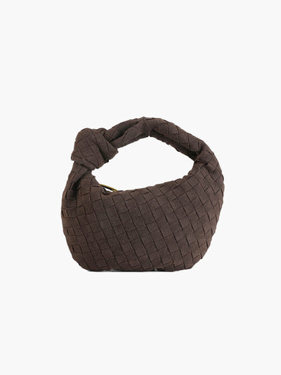 ÉLÉGANTBY™ | Mini sac tissé en daim