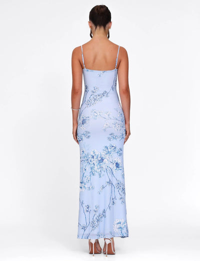 VALERIA - Maxi-Kleid mit Blumenmuster