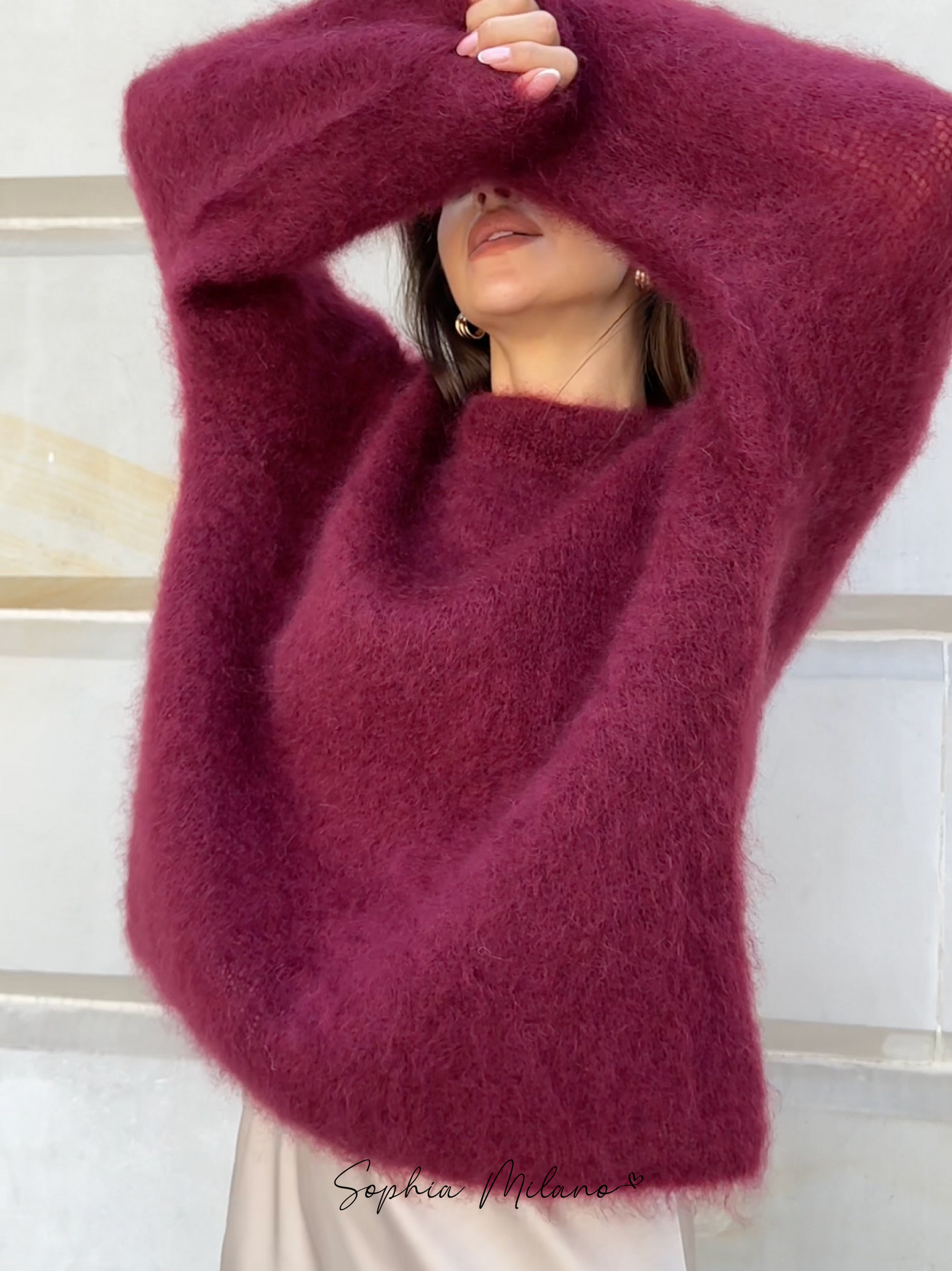 SOPHIA - Mohair Rundhals