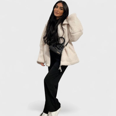 KAJA - Weicher Teddy-Mantel