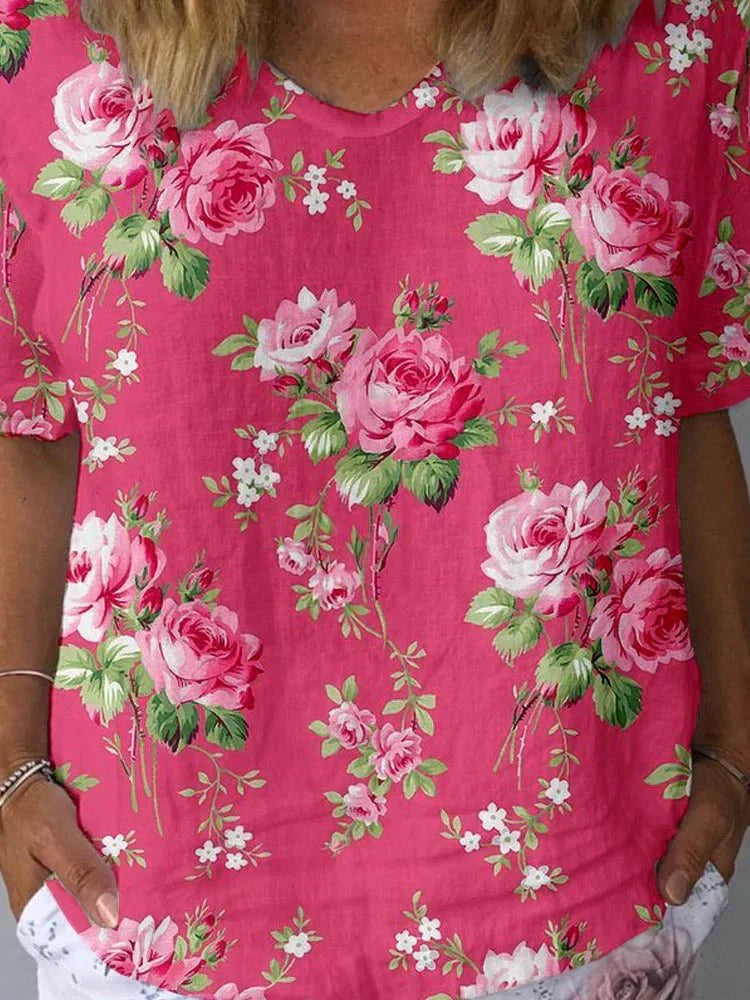 LISA - Künstlerische Blumenbluse
