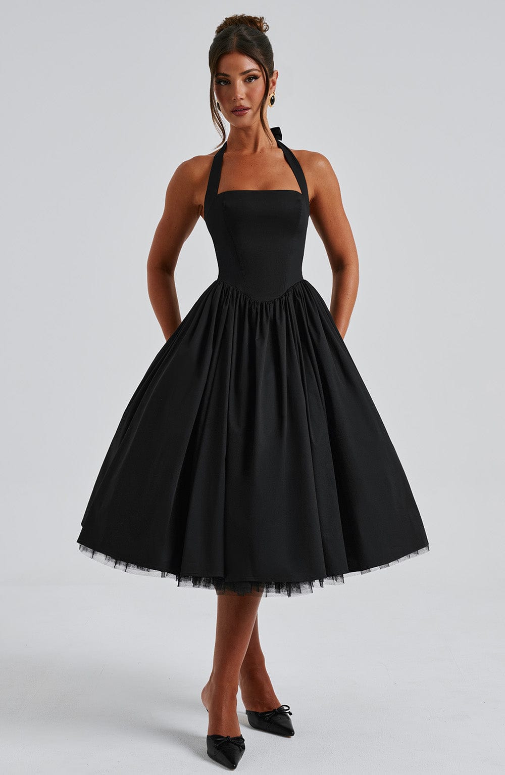 ESTELLE - Verspielt Elegantes Midi-Kleid