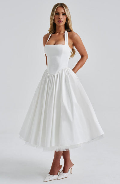 ESTELLE - Verspielt Elegantes Midi-Kleid