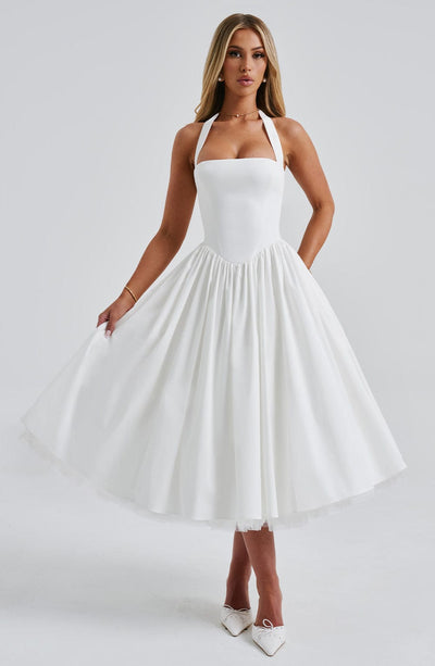 ESTELLE - Verspielt Elegantes Midi-Kleid