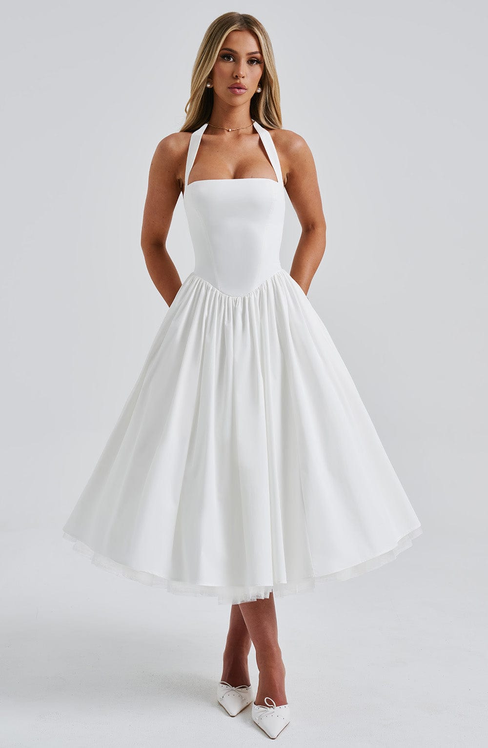 ESTELLE - Verspielt Elegantes Midi-Kleid