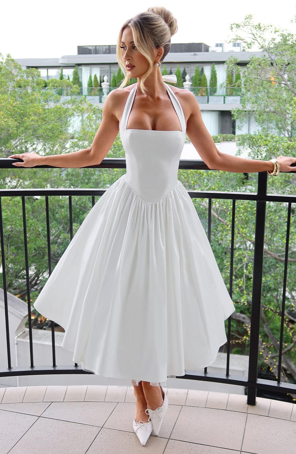 ESTELLE - Verspielt Elegantes Midi-Kleid
