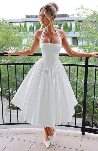 ESTELLE - Verspielt Elegantes Midi-Kleid