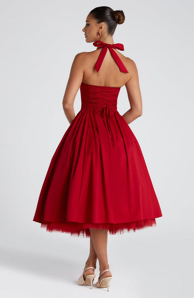 ESTELLE - Verspielt Elegantes Midi-Kleid