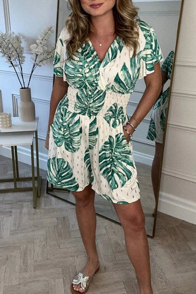 VERA - Lässiger Blumenmuster Jumpsuit