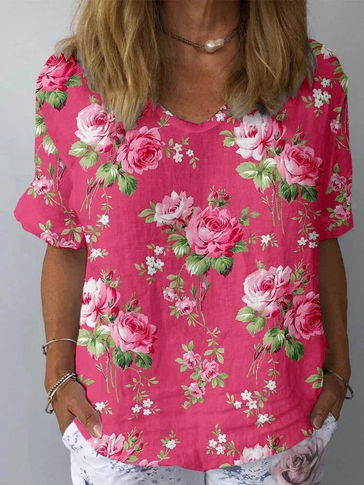 LISA - Künstlerische Blumenbluse
