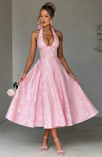 GABRIELA - Puder Midi Kleid