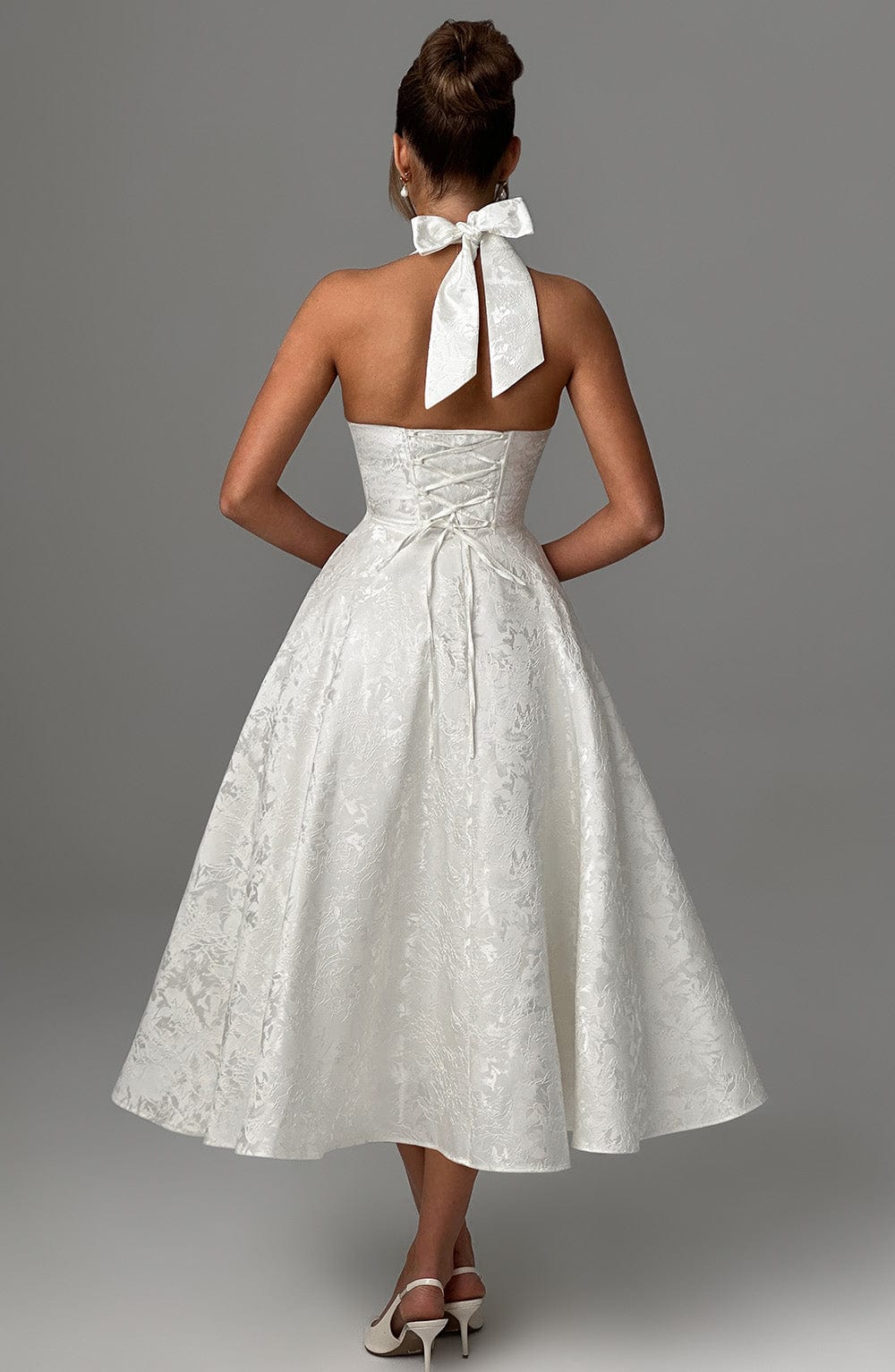 GABRIELA - Puder Midi Kleid