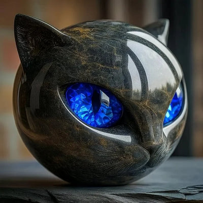 ELVIANNE - Mystische Katzenkopf-Skulptur