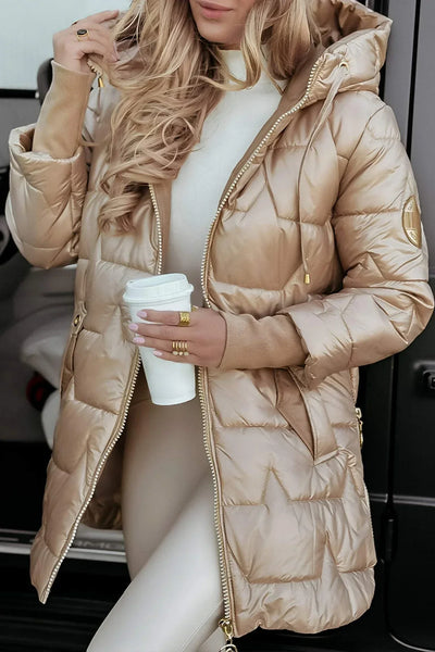 ASTRID - Veste d'hiver élégante avec capuche et doublure