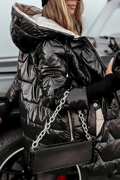 ASTRID - Veste d'hiver élégante avec capuche et doublure