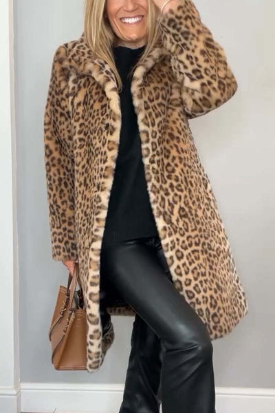 LIZZIE - Leopardprint Mantel