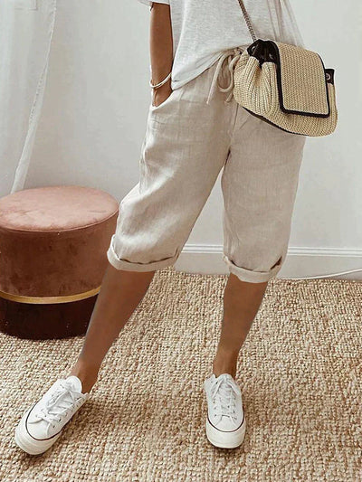 MAE - Leichte Shorts aus Baumwolle und Leinen
